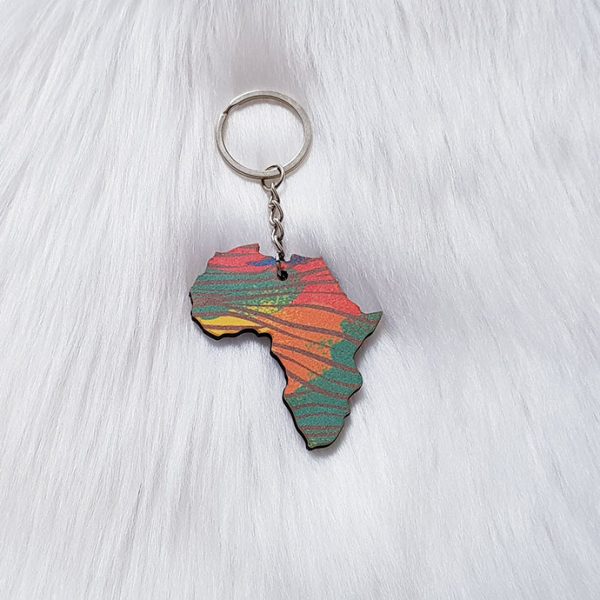 Africa Map Key Ring