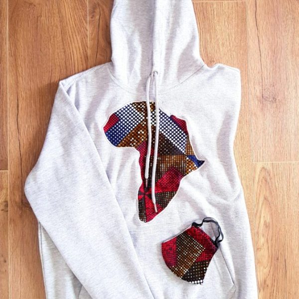 African Print hoodie